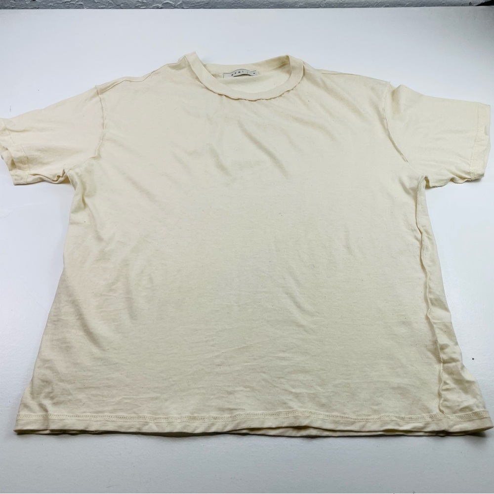 Mnml men T-shirt medium short sleeves Classic Cream crew neck Grunge Streetwear